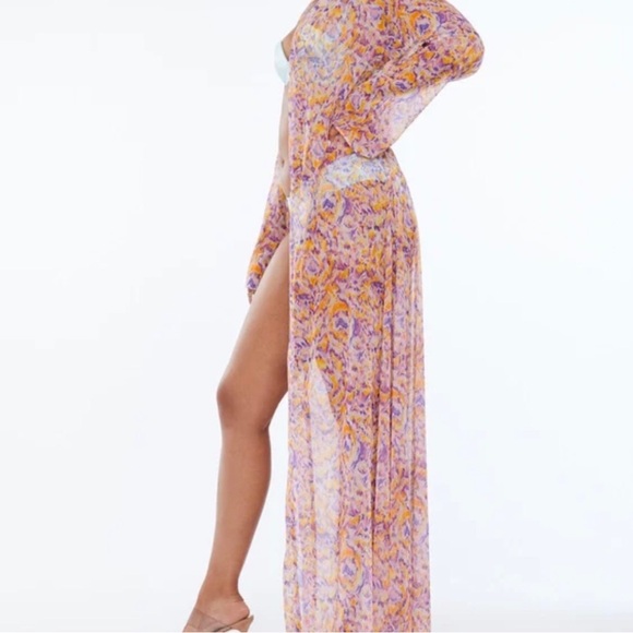 Savage x Fenty Colorful Mesh Duster Robe - Picture 9 of 12